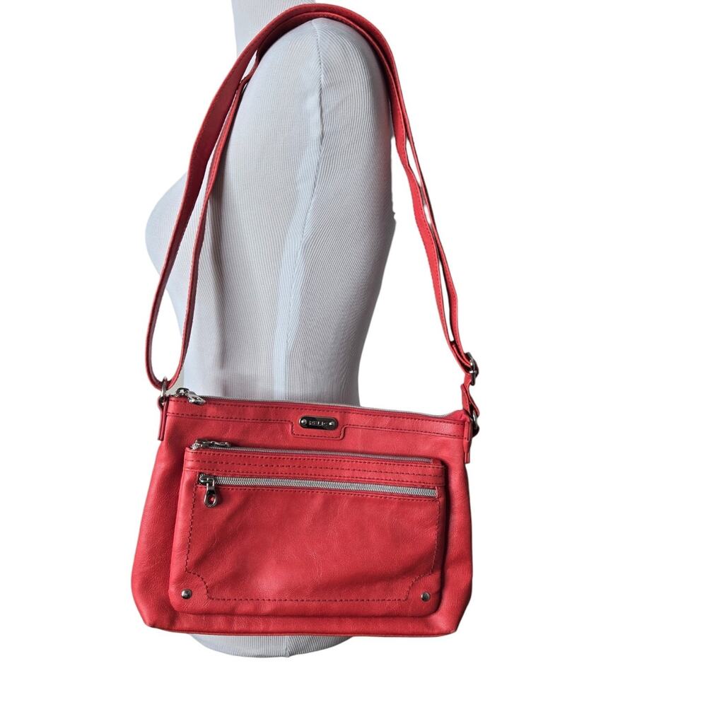 Relic by Fossil Orange Shoulder Bag Crossbody Purse Adjustable Strap Zip Close
